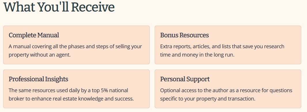 What does the FSBO Manual Include